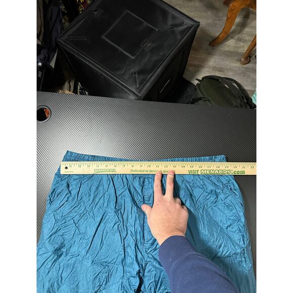 Vintage Christian Dior Monsieur Nylon Track Pants Lined Teal Blue Green Size XL - Picture 6 of 13